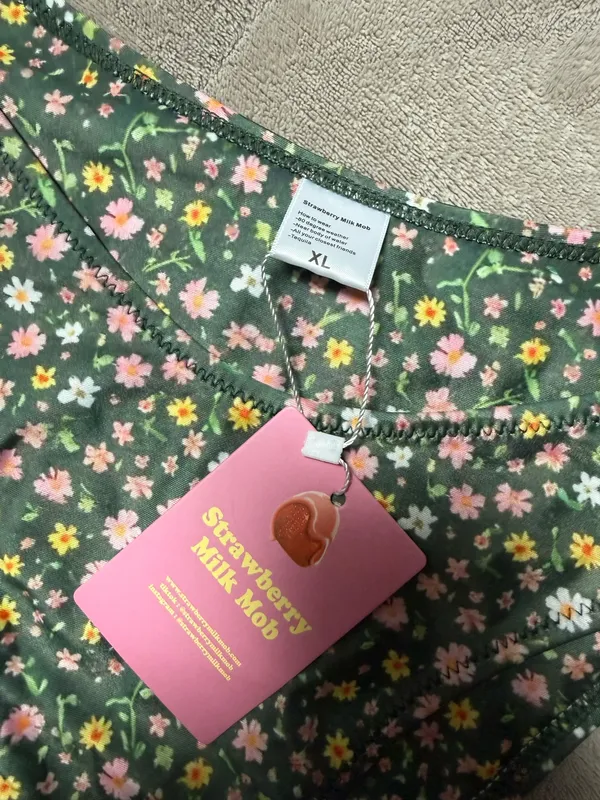 Strawberry Milk Mob Bikini Green Size XL - Image 2