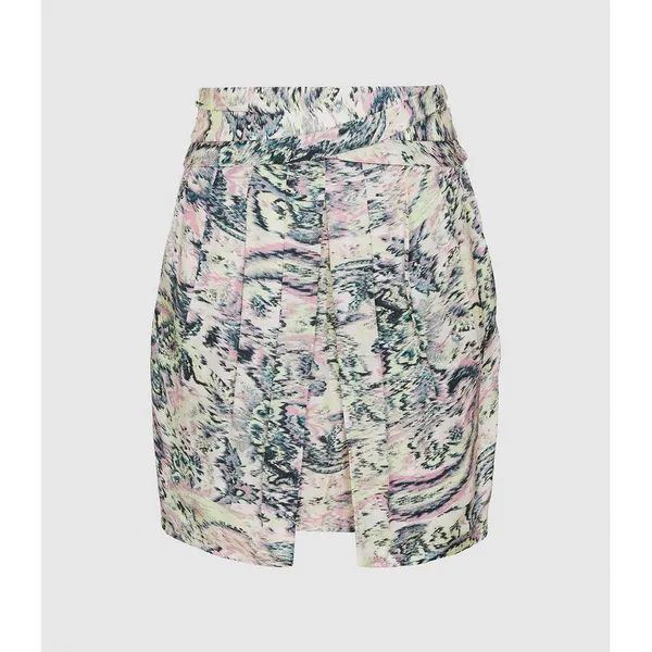 Reiss NWT Amy Skirt Size UK 14 / US 10‎ Multicolor Paisley Pleated Mini Pencil - Image 2