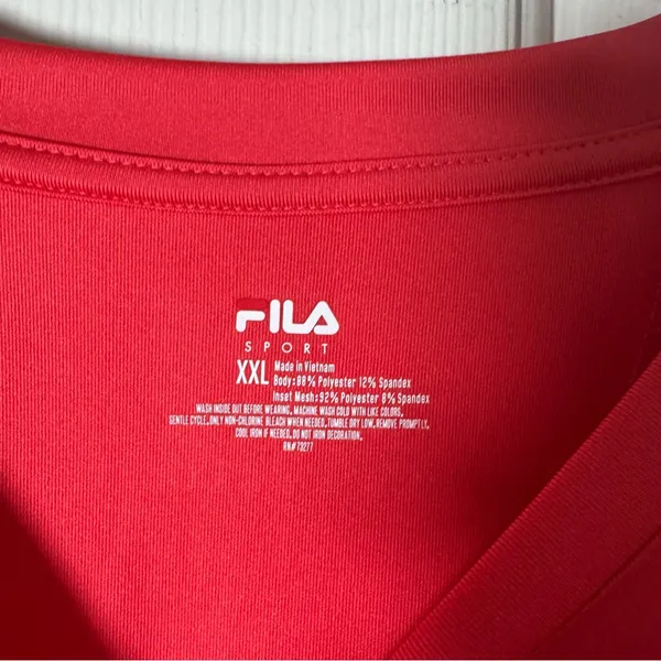 Fila Sport orange Crew Neck Top - Image 2