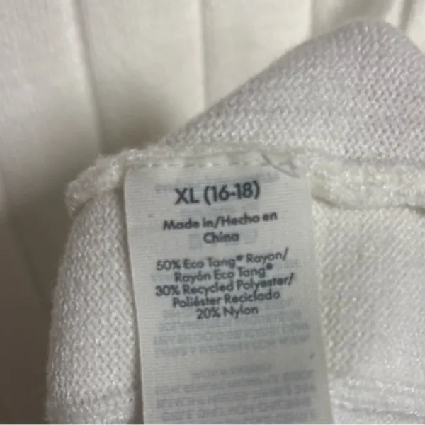 No‎ Boundaries Ivory Ribbed Top Size XL - Image 5