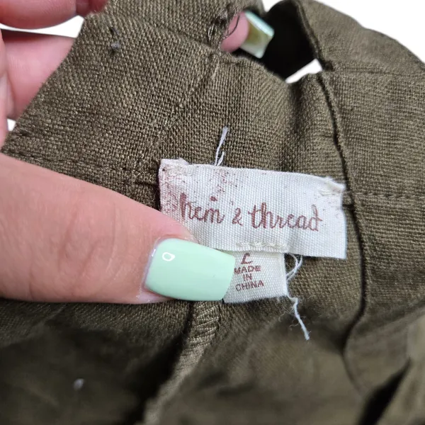 Hem & Thread Green‎ Jumpsuit Size: L - Image 3