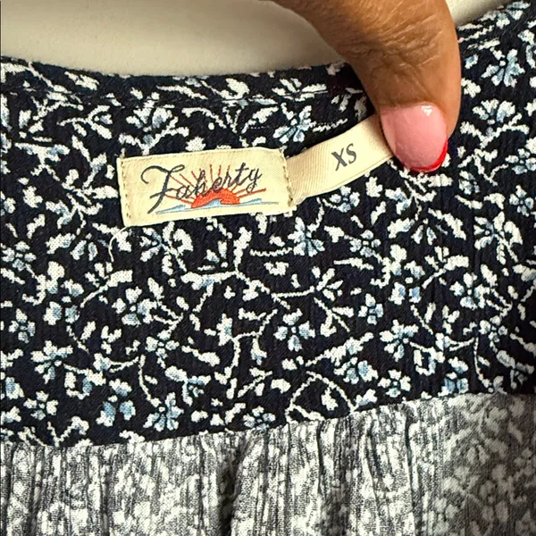 Faherty Orinda Tie Waist Button-Up Crepe Minidress XS - Image 8