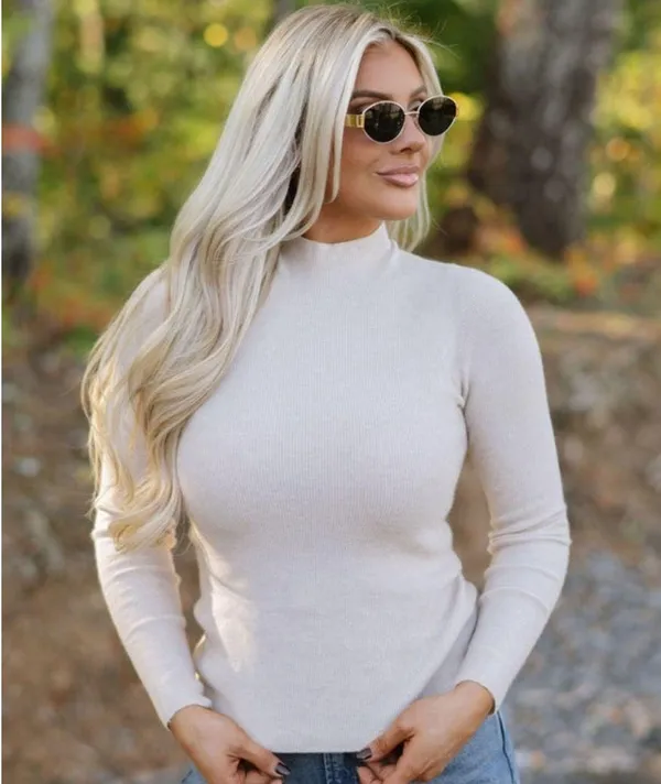 These Three Boutique Boxton sweater - oatmeal - Image 3