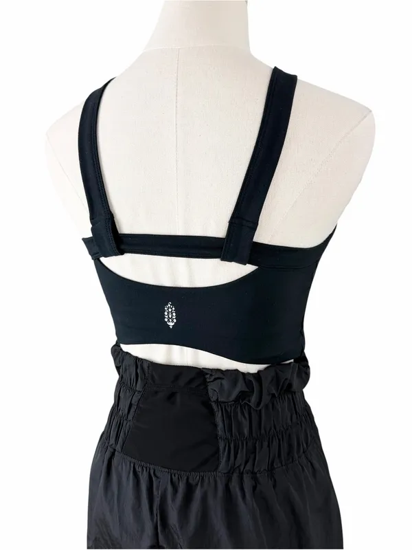 Free People Movement Halter Neck Romper Black Size Small - Image 7