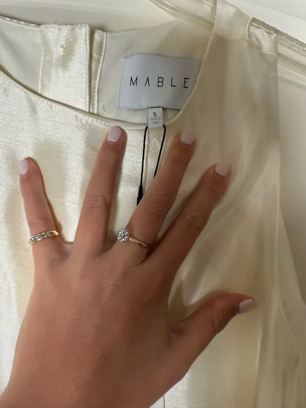 Cream Mable Dress White - Image 5