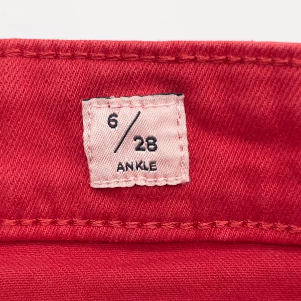 Lucky Brand Bridgette Skinny Jeans Women 6/28 Red‎ Stretch Ankle Indie Minimal - Image 9