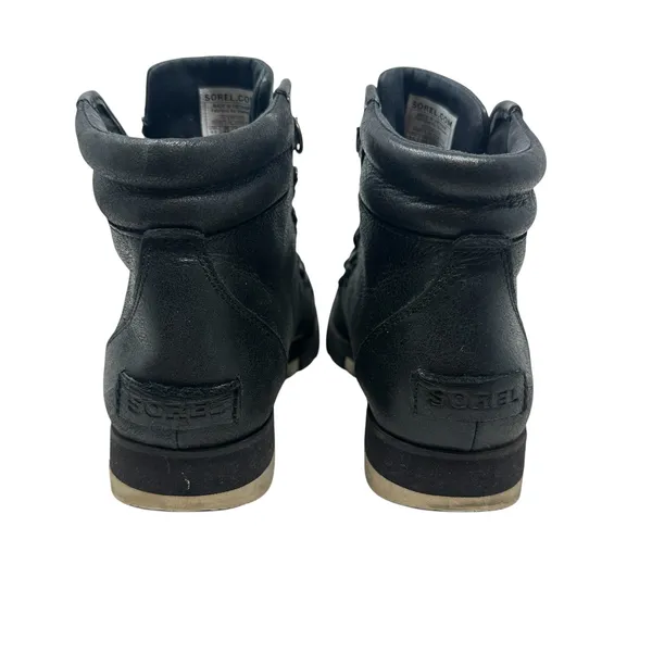 Sorel Harlow Lace‎ Waterproof Leather Boots Black Women's 6.5 NL3399 - Image 8