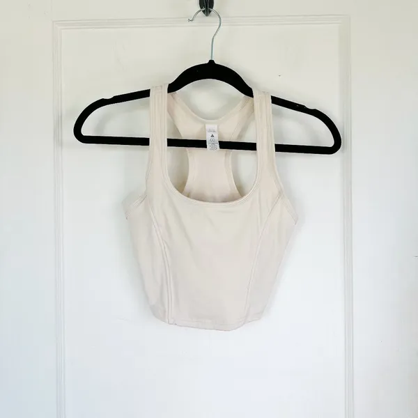 Balance | Vitality Roam Crop Athletic Tank Top in Ivory‎ White Size XSmall - Image 3