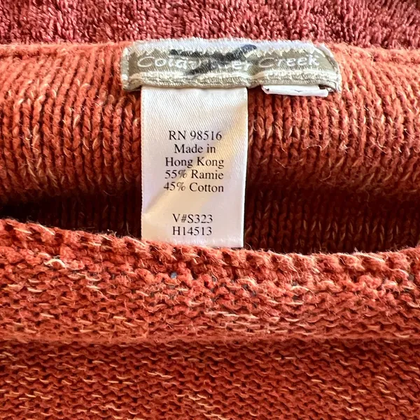 Coldwater Creek Burnt Orange Sweater - Image 6