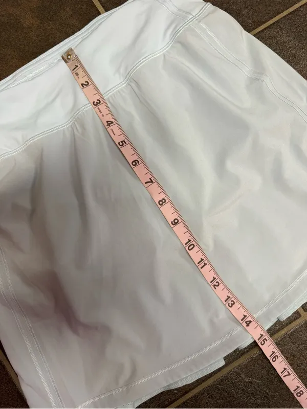 Lululemon Pace Rival Skirt Skort Midrise Pull On Extra Long Powder Blue 2 W8AAFS - Image 14