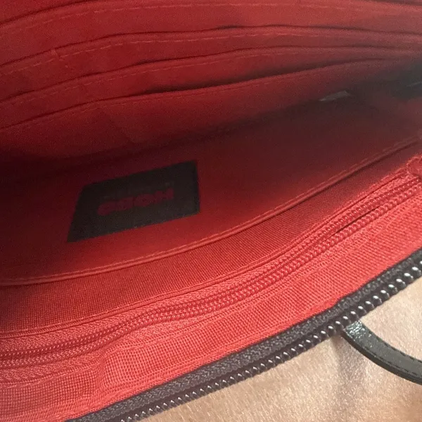 Hobo International Leather Low Profile Crossbody Bag Cellphone Pocket Some Wear - Image 9