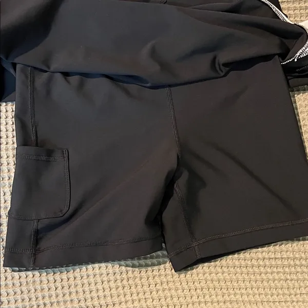 Sage Collective Black Tennis Dress with White Trim and Front Zip - Image 3