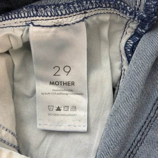 Mother The Triple Stack Insider Ankle Jeans Womens 29 Blue Chick Flick High Rise - Image 8