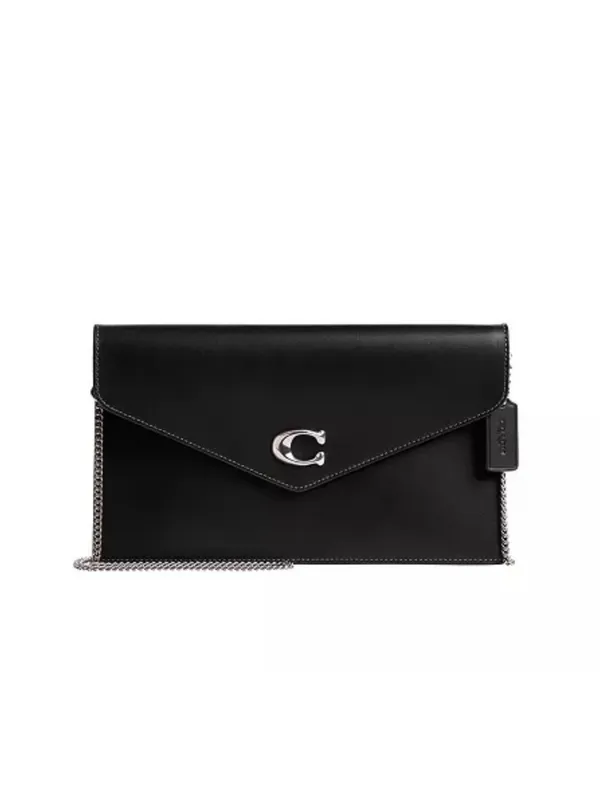 Coach Essential Small Leather Clutch Chain Crossbody Purse - Image 3