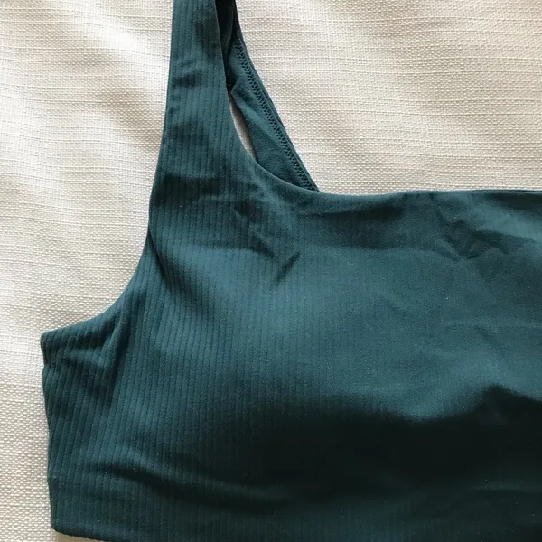 Lululemon Ribbed Nulu Asymmetrical Yoga Bra Light Support - Image 6