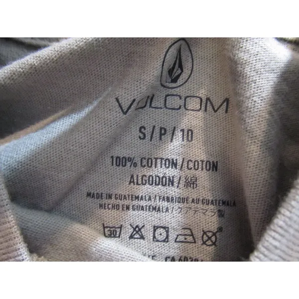 Volcom Juniors’ Sunburst Crewneck Cotton Short‑Sleeve Baby T‑Shirt Dusty Green S - Image 4