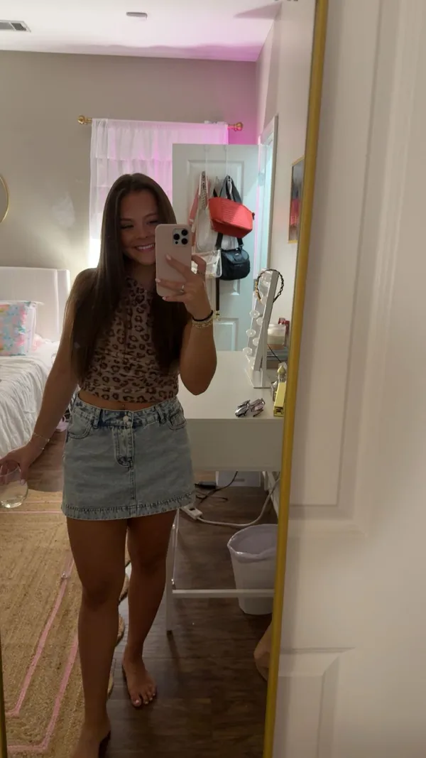 Denim Skirt Blue - Image 4