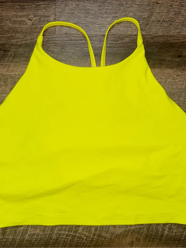 Old Navy Powersoft Neon Strappy Crop Tank Top Size XL - Image 8