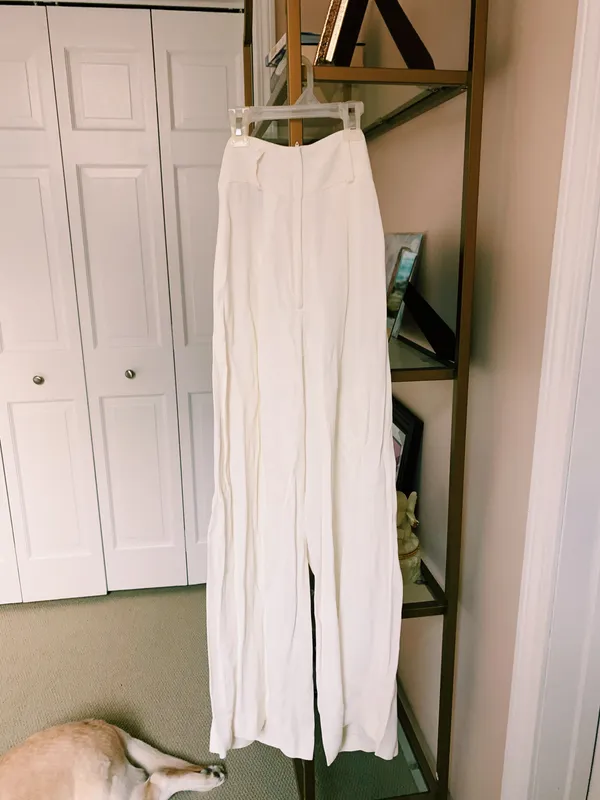 The White House Vintage White Wide Legged Pants - Image 2