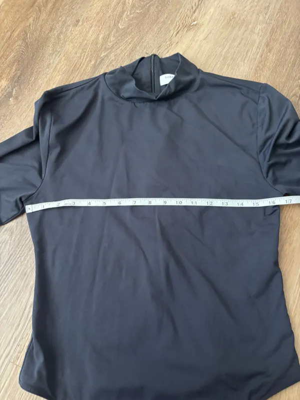 Babaton Black Long Sleeve Bodysuit Size 1X - Image 3