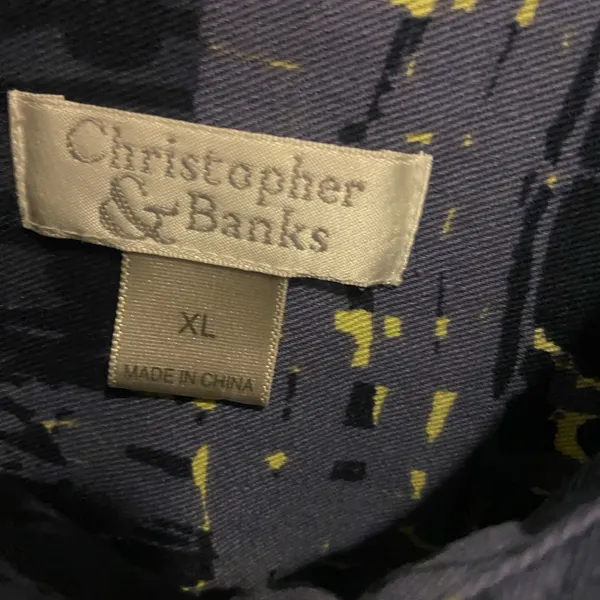 Christopher & Banks, long sleeve cotton lightweight jacket size XL - Image 2