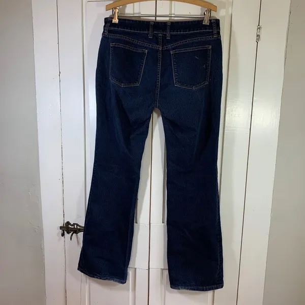 Banana Republic Women's Dark Wash Denim Jeans Size 30‎ Bootcut Classic READ FLAW - Image 2