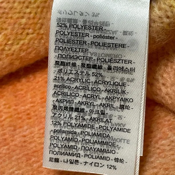 Levi's Cloud Orange Yellow Gradient Crewneck Oversized Sweatshirt Sweater Top L - Image 5