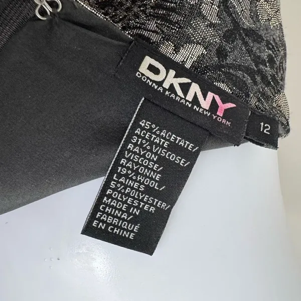 DKNY Metallic Damask Top Size 12 - Image 6
