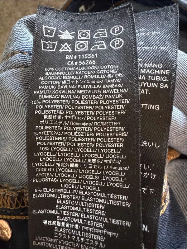 7 For All Mankind Cropped Alexa Blue Raw Hem Denim Jeans Size 28 - Image 12
