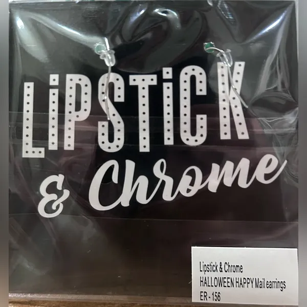 NWT Halloween Happy Mail Earrings by 50's Vintage Dame x Lipstick & Chrome - Image 3