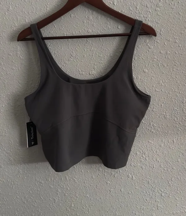 Aritzia TNA grey sports bra - Image 3