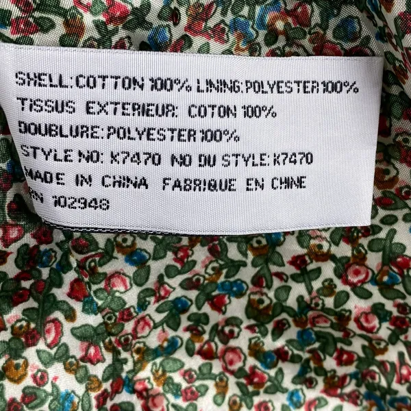 Tulle Hooded Trench Coat Floral Lined‎ Lightweight Jacket White XS - Image 6