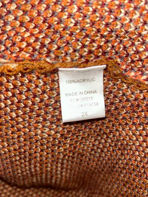 Savanna Jane Geometric Aztec Print Long Open Front Cardigan Sweater Size 2X - Image 6
