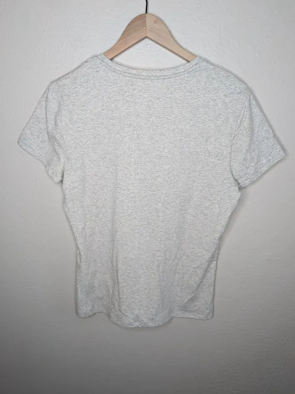 Abercrombie & Fitch Heather Gray Baby Tee A&F Essentials Womens XL - Image 7