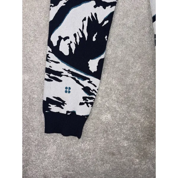 sweaty betty peaks ski base‎ layer leggings blue peaks jacquard Size 6/s NWT - Image 9