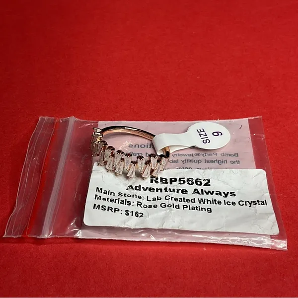 Bomb Party RBP5662 “Adventure Always” Crystal on Rose Gold Size 9 Ring NWT - Image 5