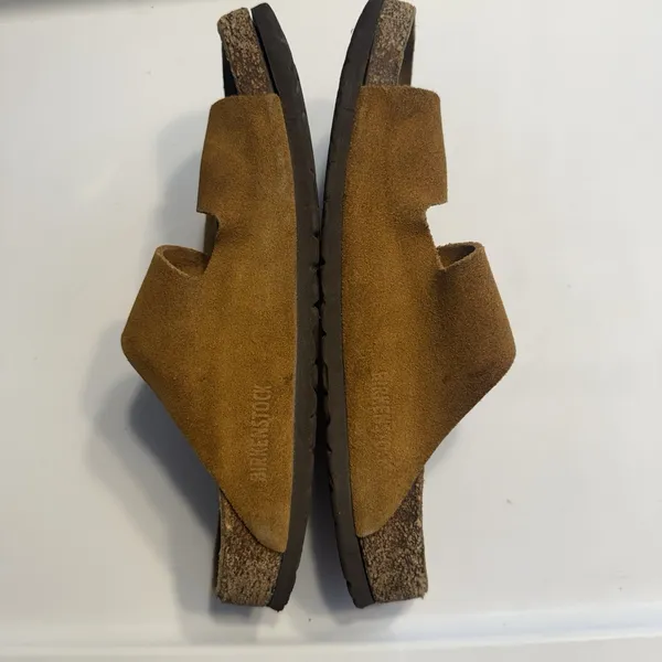 Birkenstock Arizona Suede Brown Sandals Vintage Sz 39 (8-8.5) Women's - Image 9