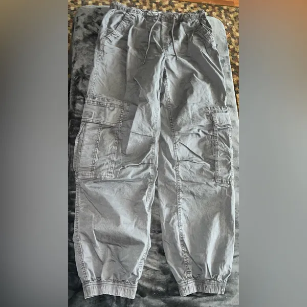 Garage Tanner Tie Up Cargo Pant in Grey Forged Iron Size Small - Image 5