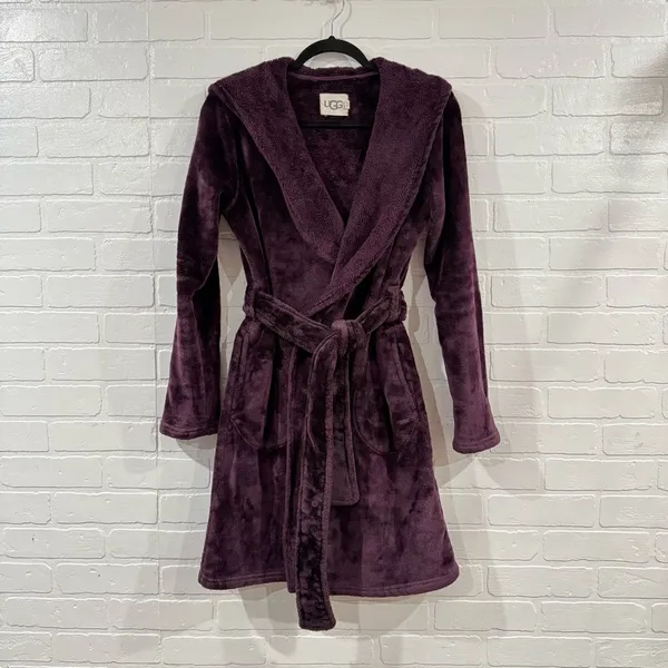 Ugg Miranda Fleece Hooded Robe With Pockets - Image 12