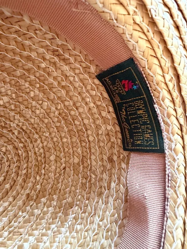 OLYMPICS Atlanta Georgia Vintage 1996 Collectible Crew Straw Brimmed Bow Hat - Image 7