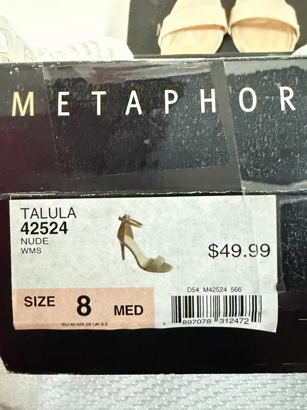 Metaphor Nude Patent Ankle Strap 4 inch Heels - Image 8