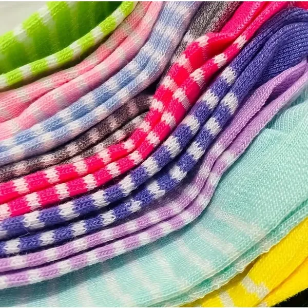 Fashion Seamless Heel Colorful Low Cut Socks 5pc Pack Casual‎ High Quality OS - Image 3