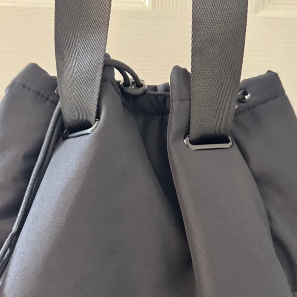 Beyond Yoga Black Convertible Drawstring Tote - Image 4