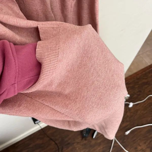 J. Crew Ella Long Cotton Wool Blend Cardigan Sweater Pink Blush Size XL - Image 7
