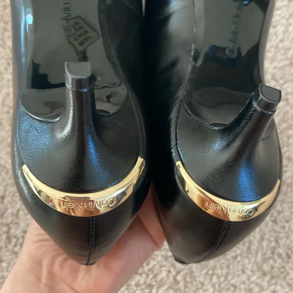 leather kitten heel. 7-7.5 - Image 7