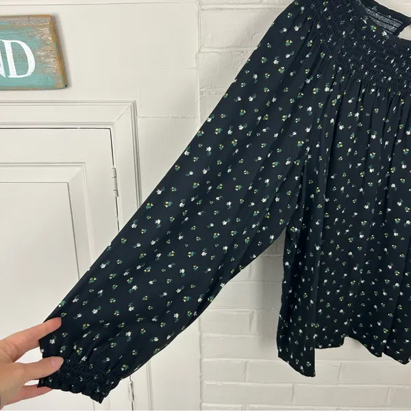 Sonoma Dark Floral Oversized Sleeve Top Size XXL - Image 7