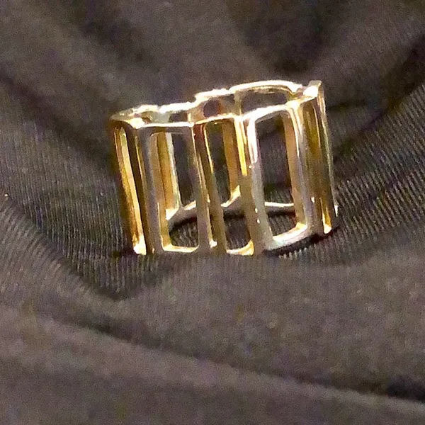 SILPADA Sterling Silver and Gold Tone Framework Two Tone Ring Sz 6 - Image 5