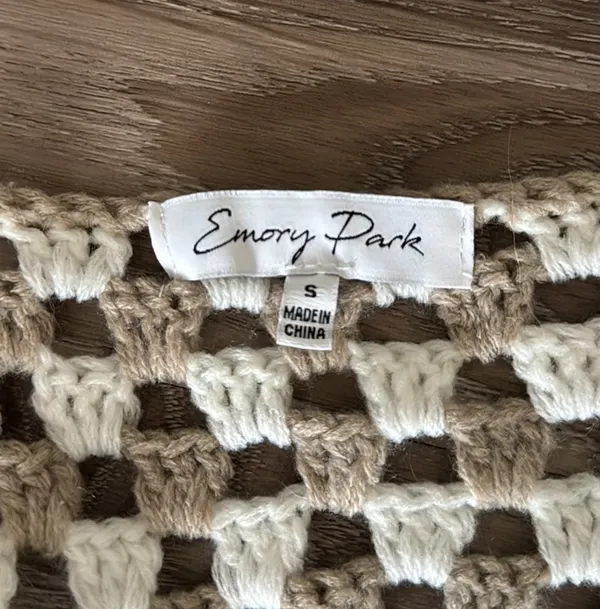 Emory park Crochet Knit Cropped Sweater Cardigan - Image 6