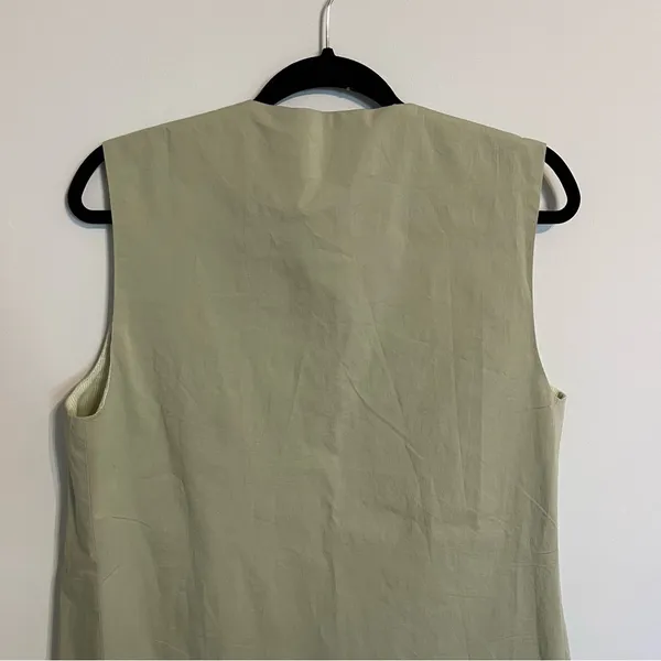 Free People Women Erin Poplin Preppy Vest NWT Medium - Image 8