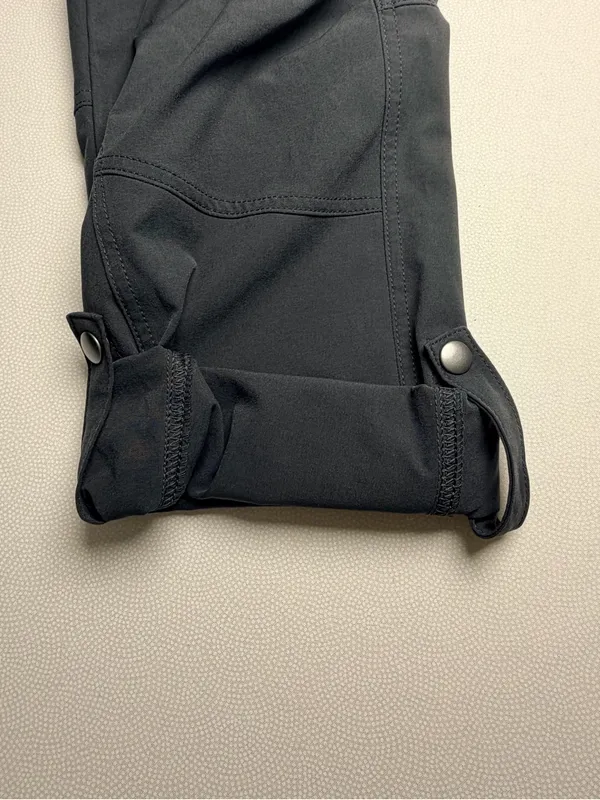 KUHL Womens 6 Regular Dark Grey Cargo Hiking Pants Roll Tab Outdoor Stretch - Image 10